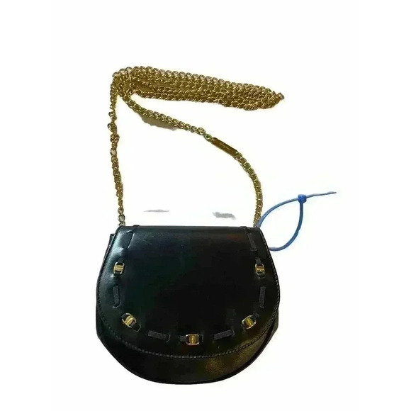 Salvatore Ferragamo Vintage Mini Bag Vera Shoulder Crossbody Saddle Gold Chain - Picture 2 of 16